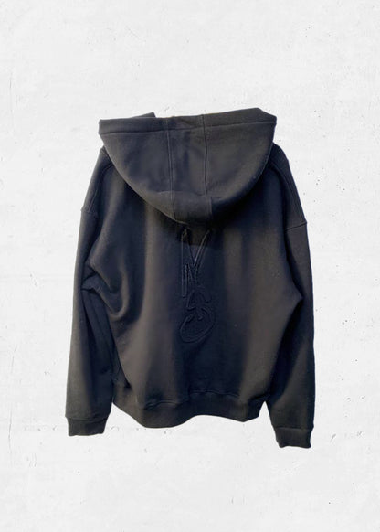Boxy Fit Hoodie | Jet Black