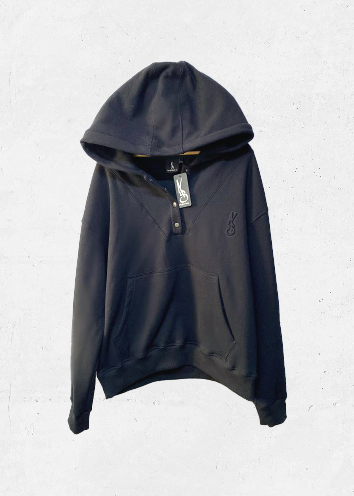 Boxy Fit Hoodie | Jet Black