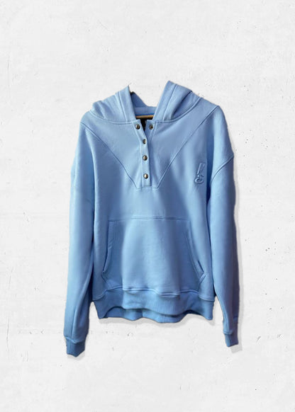 Boxy Fit Hoodie | Powder Blue